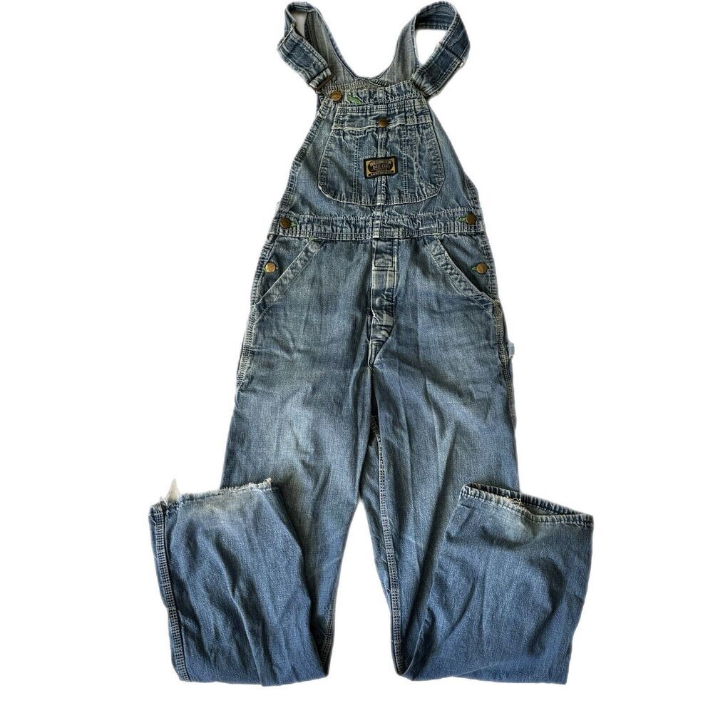 Vintage 1960's Washington Dee Cee Western Bib Overalls, Sz. S  32''x 30''